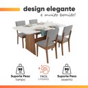 Ver imagem 6 de Conjunto Sala de Jantar Mesa 1,20m Maira 4 Cadeiras Linda Viero