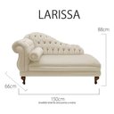 Ver imagem 4 de Recamier Divã Larissa 150cm Direito Suede:bege/liso