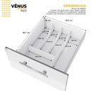 Ver imagem 5 de Balcão para Pia de Cozinha 150cm 3 Portas 3 Gavetas Vênus Yescasa Branco