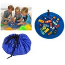 Ver imagem 5 de Tapete Organizador de Brinquedos Lego Azul Dobrável