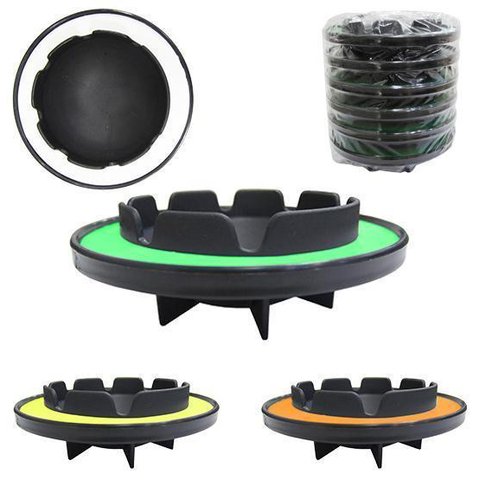 Cinzeiro Plastico Redondo Torpedinho Colors com 6 Pecas 10cm