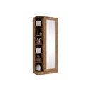 Ver imagem 1 de Armário Sapateira Solteiro Duetto 1 Porta c/Espelho Rústico - Henn