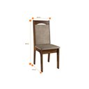 Ver imagem 4 de Conjunto Sala de Jantar Mesa Iza 150x80cm Tampo Vidro/MDP com 6 Cadeiras Vivace 