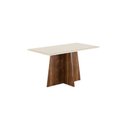 Ver imagem 3 de Conjunto Sala de Jantar Mesa Iza 150x80cm Tampo Vidro/MDP com 6 Cadeiras Vivace 
