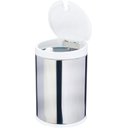 Ver imagem 2 de Lixeira Press Inox com Tampa Branco 4l 17x25cm - Brinox