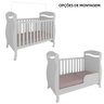 Berço Peroba Junior Americano Branco Vira Mini Cama Infantil - 3