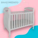 Ver imagem 5 de Berço Peroba Junior Americano Branco Vira Mini Cama Infantil