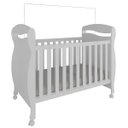 Ver imagem 1 de Berço Peroba Junior Americano Branco Vira Mini Cama Infantil