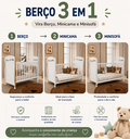 Ver imagem 5 de Berço Peroba Junior Americano Branco Vira Mini Cama Infantil