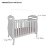 Berço Peroba Junior Americano Branco Vira Mini Cama Infantil - 4