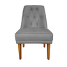 Cadeira Bela para Sala Escritório Quarto Suede Cinza - Majú Decor - 2