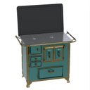 Ver imagem 1 de Fogao a Lenha GII N 1 Renaissance Turquesa Se