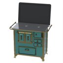 Ver imagem 4 de Fogao a Lenha GII N 1 Renaissance Turquesa Se