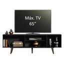 Ver imagem 5 de Rack Madesa Dubai para Tv até 65 Polegadas com Pés - Preto/rustic