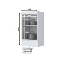 Ver imagem 2 de Balcão Modulado 40cm 1 Porta Henn (sem Tampo)