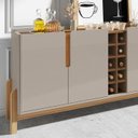 Ver imagem 6 de Buffet Aparador 190cm com Adega 050520 Off White Cedro Dcasa