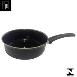 Conjunto Panelas Preta Indução Cooktop Elétrico Á Gás 3 Pçs - 3