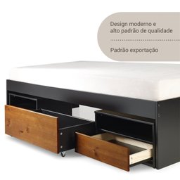 Cama Casal Multifuncional 145x194cm Kassie Cazarara - 6 Cama Casal Multifuncional 145x194cm Kassie Cazarara - 6