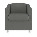 Ver imagem 3 de Kit 2 Poltronas Decorativas Bia Consultório Recepção Sala Suede Cor:cinza