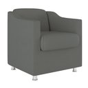 Ver imagem 2 de Kit 2 Poltronas Decorativas Bia Consultório Recepção Sala Suede Cor:cinza