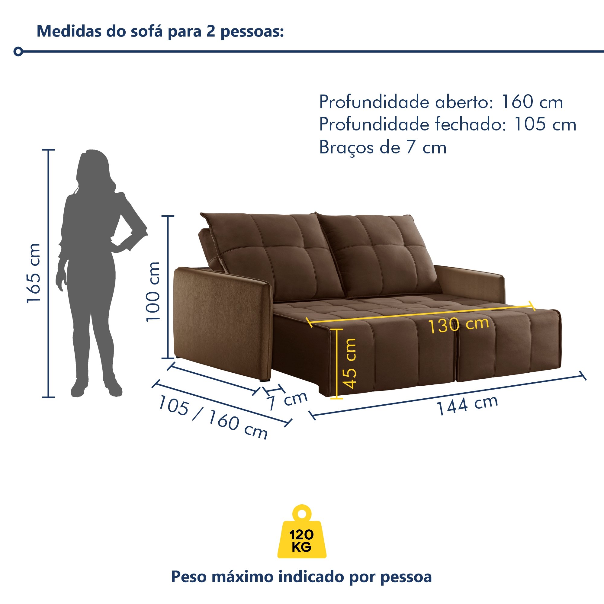 Sofá 2 Lugares Retrátil e Reclinável 144cm Xangai Yescasa  Veludo  - 9