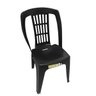 Cadeira Plástica Bistro Preta Capacidade 182 Kg - 1