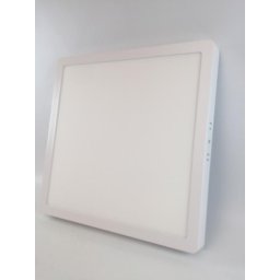Plafon Sobrepor 24w Quadrado Branco Frio Cozinha Banheiro - 1