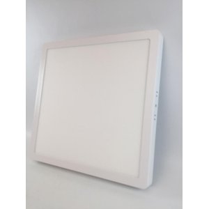 Plafon Sobrepor 24w Quadrado Branco Frio Cozinha Banheiro