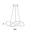 Ver imagem 4 de Pendente Led Anéis Atom 36w 3000k Metal 63cm Dourado Bella HM019G
