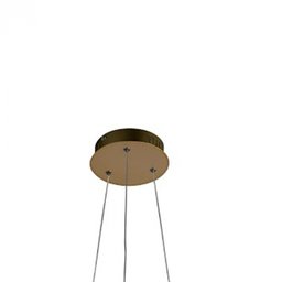 Pendente Led Anéis Atom 36w 3000k Metal 63cm Dourado Bella HM019G - 5