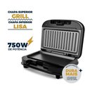 Ver imagem 2 de Sanduicheira e Grill Britânia Antiaderente 750W BGR25A 220V