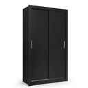 Ver imagem 2 de Guarda-Roupa Solteiro 2 Portas de Correr e 1 Gaveta 200 x 120cm City Yescasa Preto
