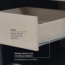 Ver imagem 6 de Guarda-Roupa Solteiro 2 Portas de Correr e 1 Gaveta 200 x 120cm City Yescasa Preto