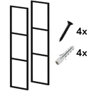 Ver imagem 3 de Suporte de Prateleira Tripla 20cm 2 Peças Estilo Industrial