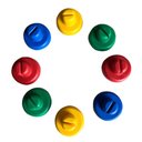 Ver imagem 2 de Kit Ponteiras Achatadas para Haste de Cama Elástica Chicoplay 8 Unidades