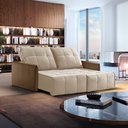 Ver imagem 1 de Sofá 2 Lugares Retrátil e Reclinável 144cm Xangai Yescasa  Veludo  