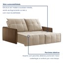 Ver imagem 4 de Sofá 2 Lugares Retrátil e Reclinável 144cm Xangai Yescasa  Veludo  