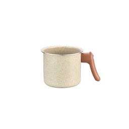 Leiteira Antiaderente 12cm de Ceramica e Aluminio Bege - Oikos - 1