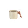 Leiteira Antiaderente 12cm de Ceramica e Aluminio Bege - Oikos - 1