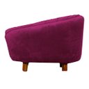 Ver imagem 3 de Caminha Pet Poltrona Baby Lady Tecido Veludo Divini Decor:marsala