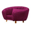 Ver imagem 2 de Caminha Pet Poltrona Baby Lady Tecido Veludo Divini Decor:marsala