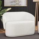 Ver imagem 2 de Sofá 2 Lugares Namoradeira Orgânica para Sala Malu Bouclê Off White M11 - D’Rossi