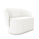 Ver imagem 1 de Sofá 2 Lugares Namoradeira Orgânica para Sala Malu Bouclê Off White M11 - D’Rossi
