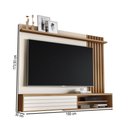 Ver imagem 4 de Painel para TV até 72 Polegadas Munique 1 Porta Ripado Off White/Freijó - Giga Móveis
