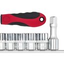 Ver imagem 3 de Jogo de Soquetes 1/2" Sextavados de 10 mm À 19 mm com 12 Peças - Gedore Red 3300030