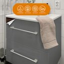 Ver imagem 2 de Papel Parede Adesivo Lavavel Laca Alto Brilho Cinza Metálico