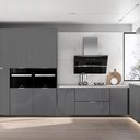 Ver imagem 6 de Papel Parede Adesivo Lavavel Laca Alto Brilho Cinza Metálico