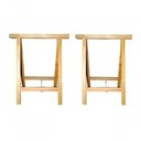 Ver imagem 1 de Cavalete De Madeira Natural  80  Apoiador Mesas E Bancadas