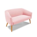 Ver imagem 7 de Kit 1 Namoradeira E 1 Poltrona Base Madeira Rosa Bebê