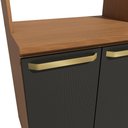 Ver imagem 7 de Kit 2 Fornos 3 Portas 70cm Elara Kappesberg Preto/Canela
